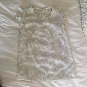 jcrew flutter sleeve top